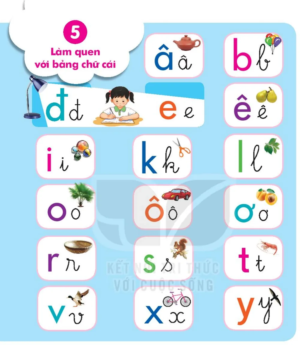 5. Làm quen với bảng chữ cái