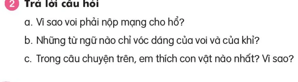 Trả lời câu hỏi