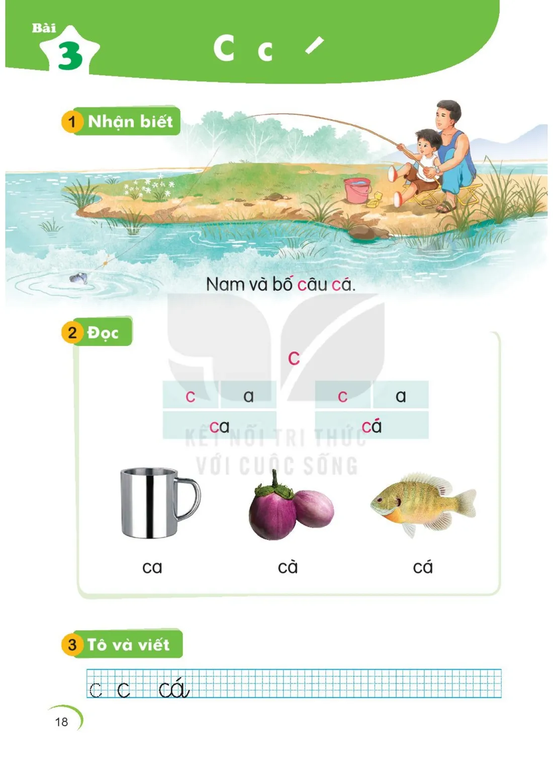 Trang 18 — Bài 3. C c, dấu sắc