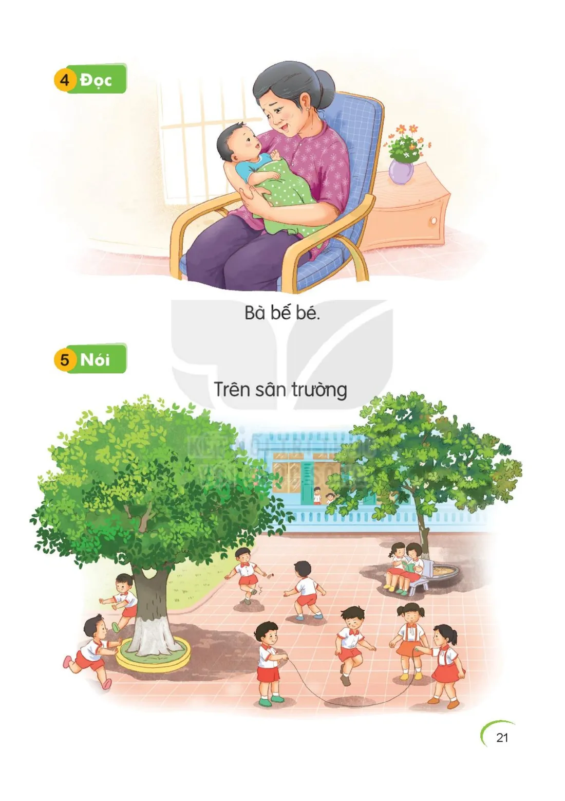 Trang 21 — Bài 4. E e Ê ê