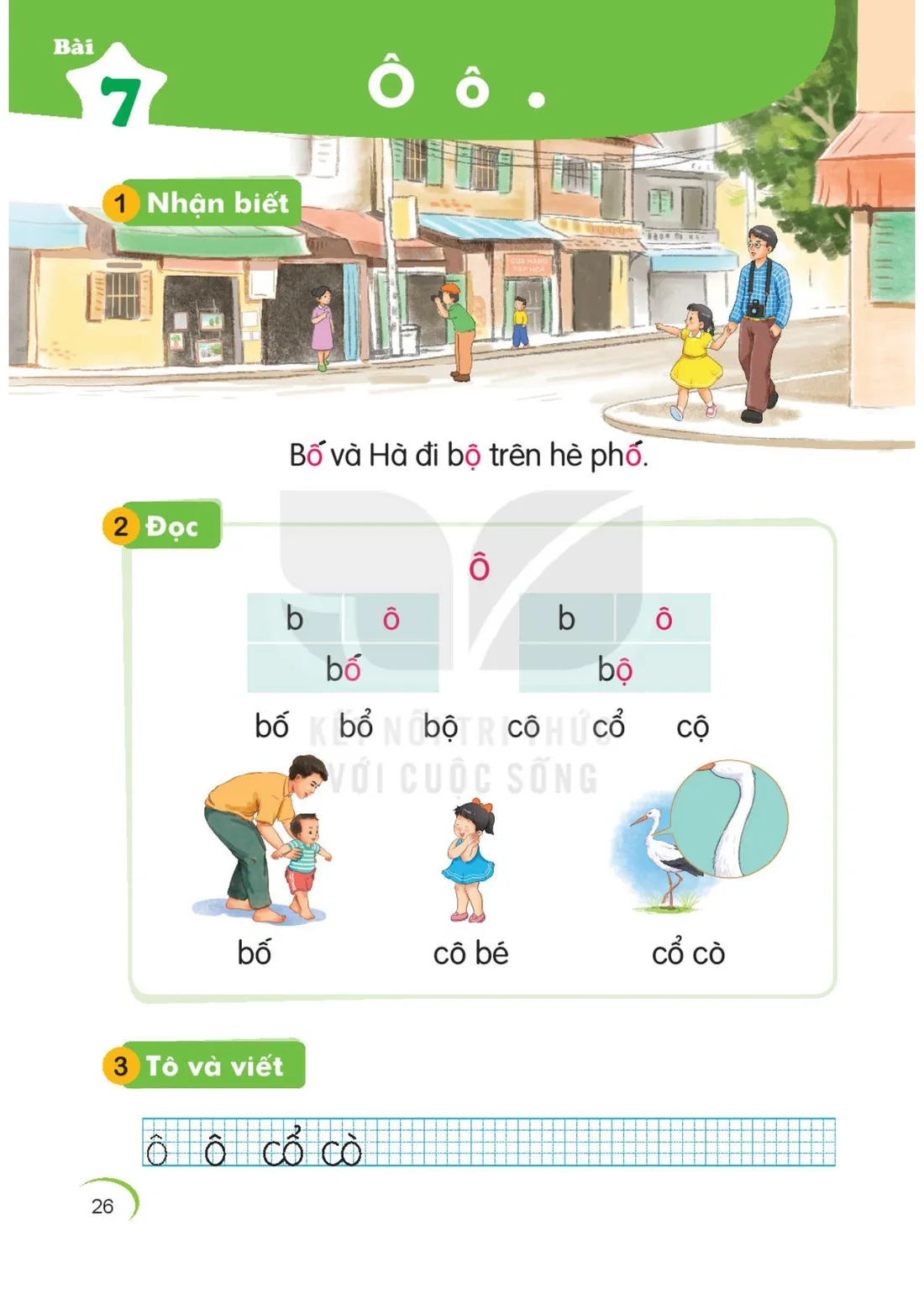 Trang 26 — Bài 7. Ô ô, dấu nặng