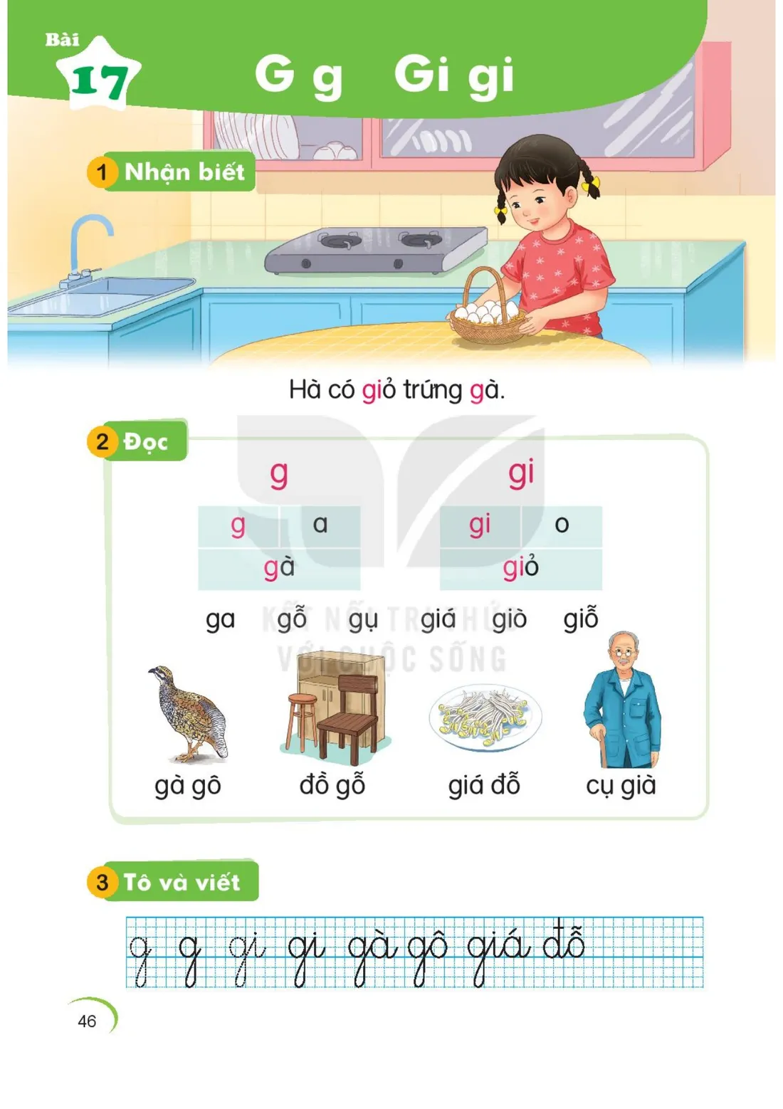 Trang 46 — Bài 17. G g Gi gi