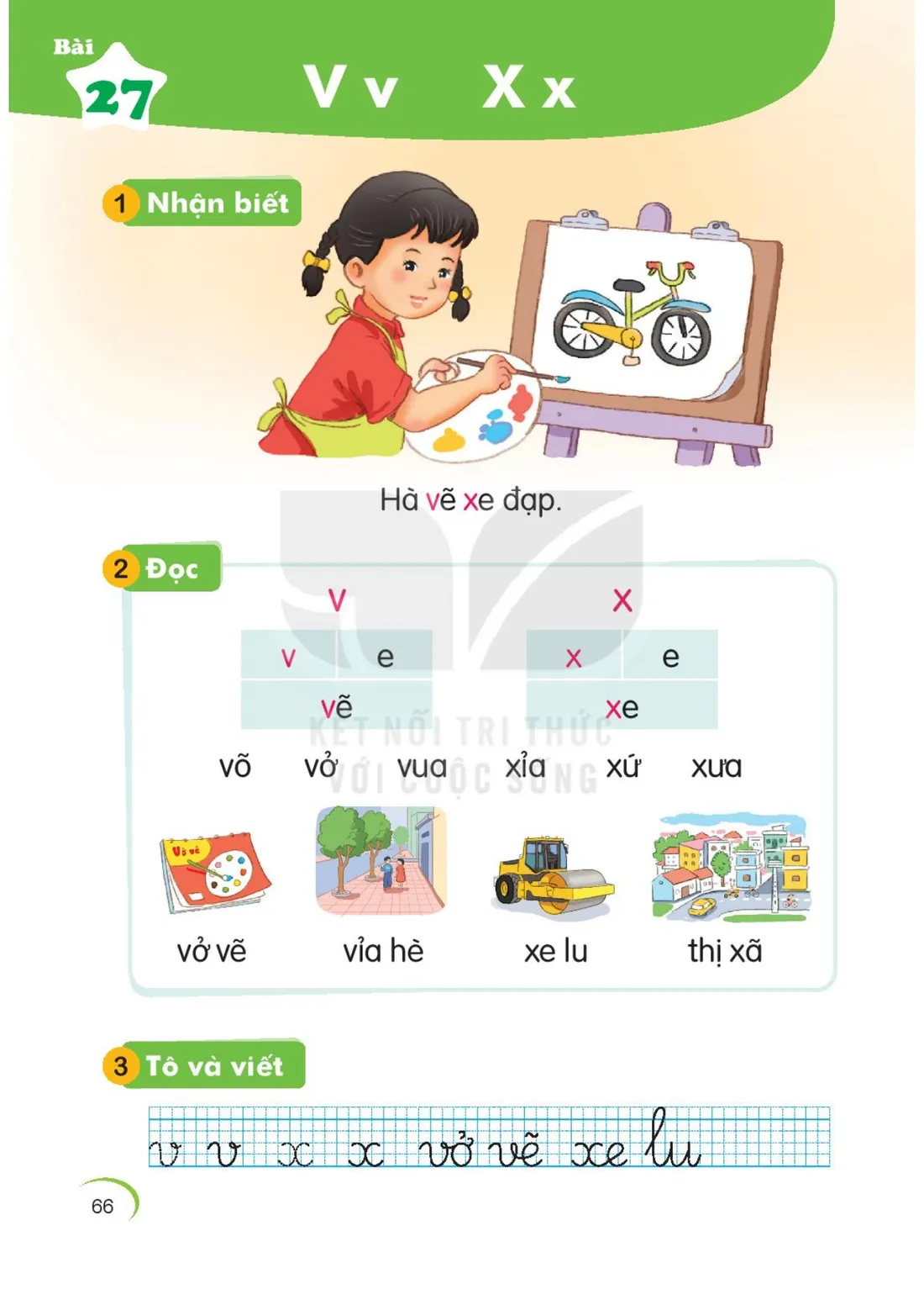Trang 66 — Bài 27. V v X x