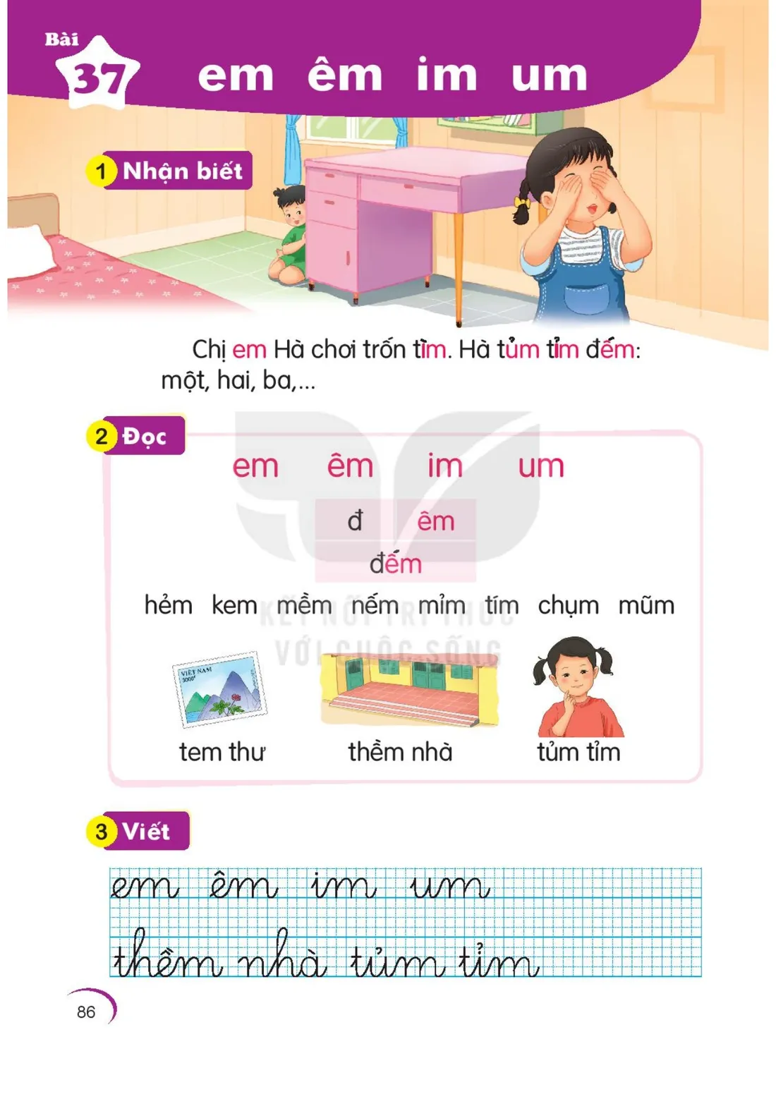 Trang 86 — Bài 37. em êm im um