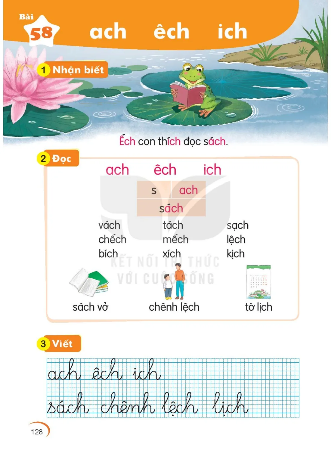 Trang 128 — Bài 58. ach êch ich